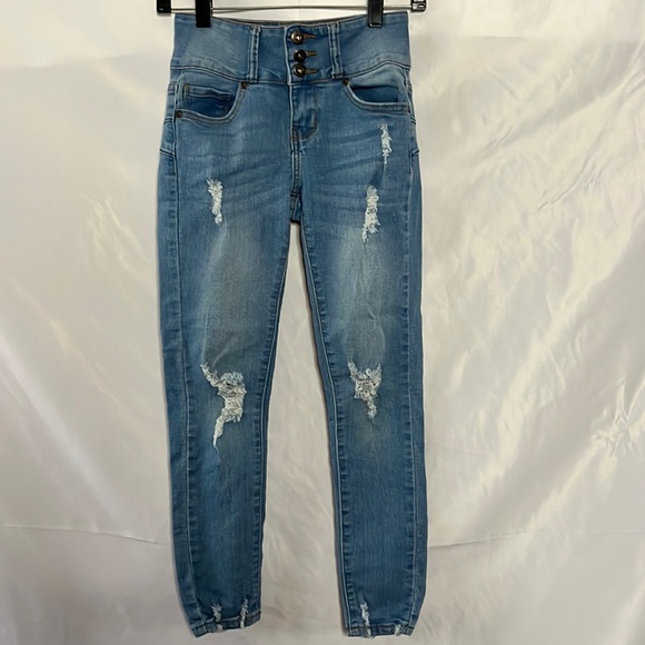 Girls Size 10 Distressed Jeans by GOGO STAR Kids - Picture 1 of 8